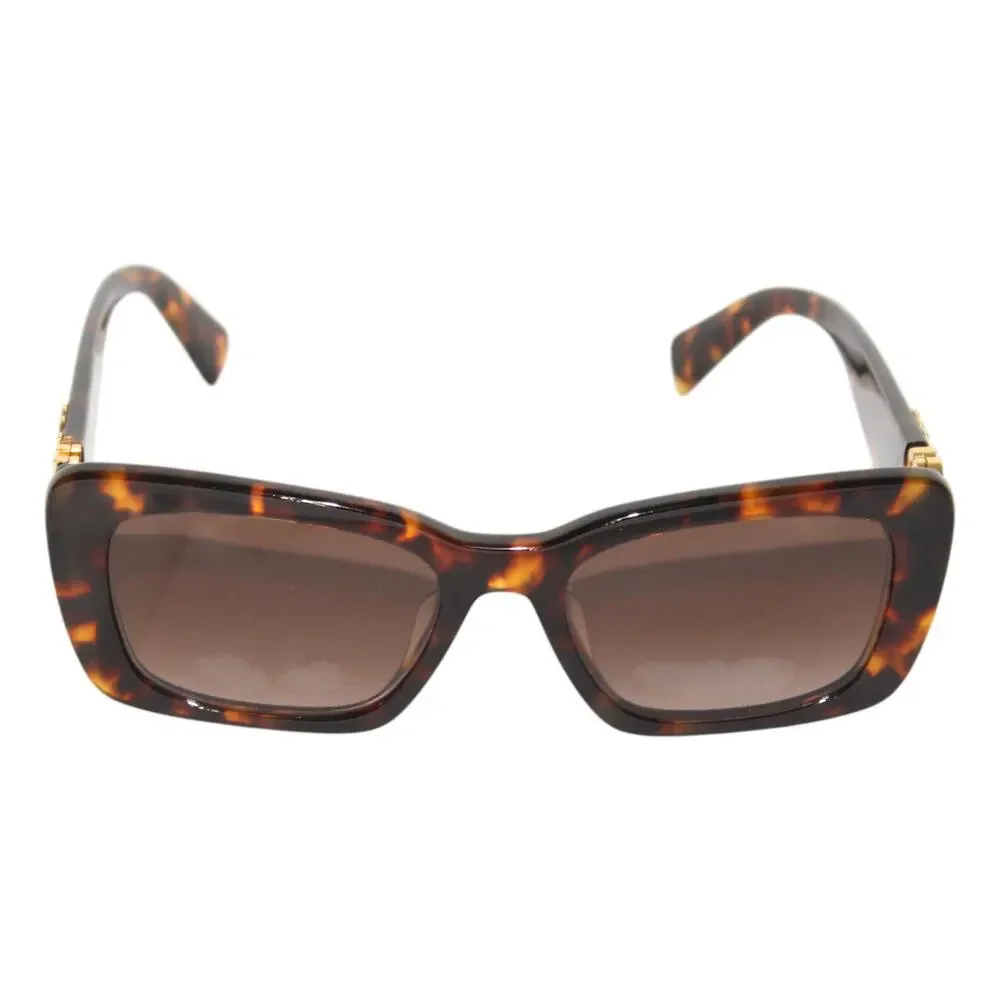 Miu Miu SMU 07Y 53mm Rectangular Sunglasses in Blond Havana